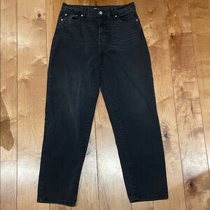 Bluenotes High rise Baggy Black Straight-Leg Jeans